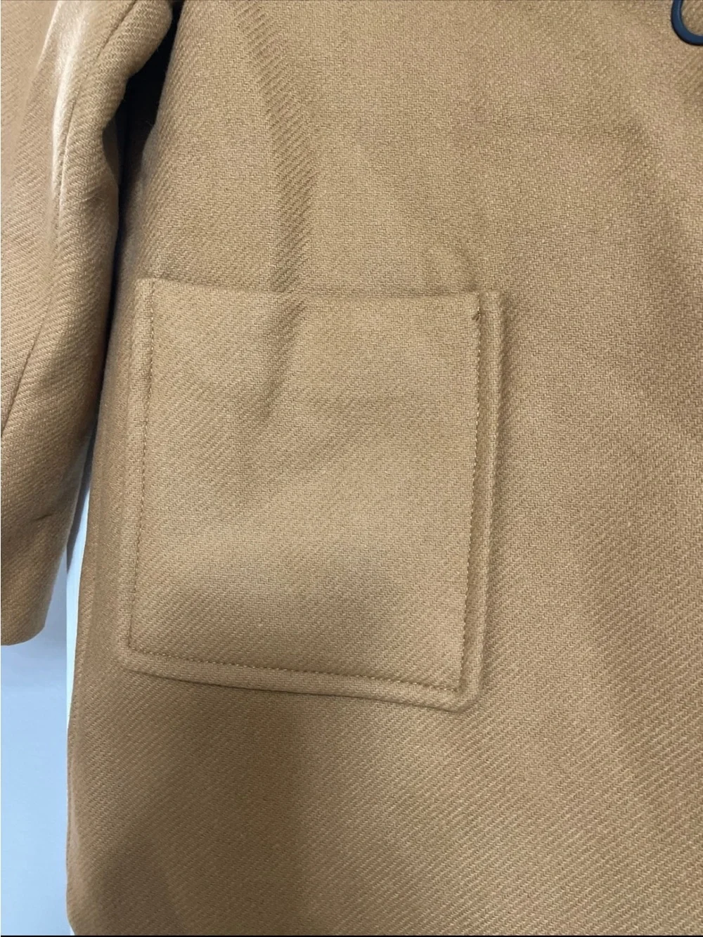 Zara Kids Wool Blend Coat with Patch Pockets girls Sz 13-14